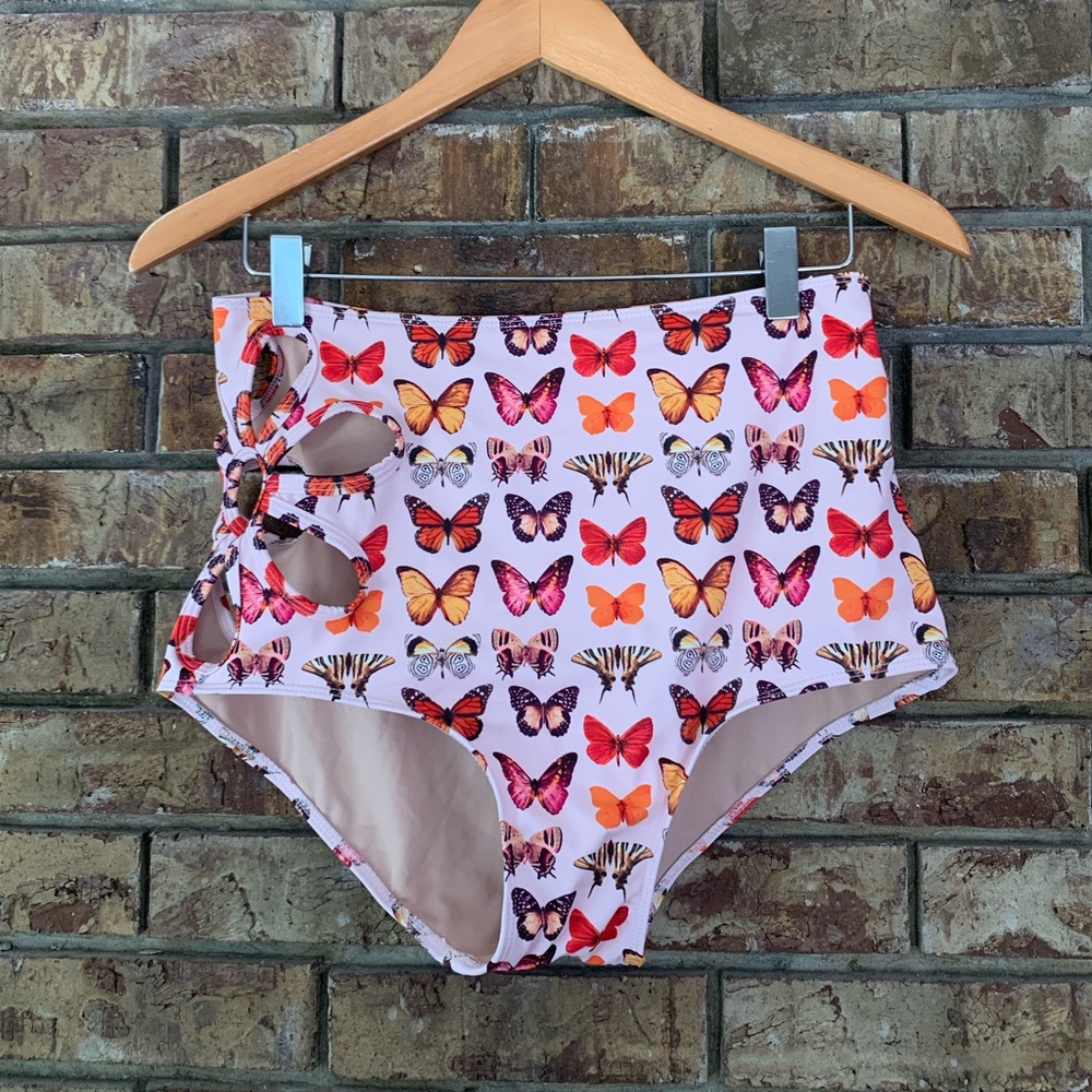 Kortni Jean butterfly high rise cut out bottoms